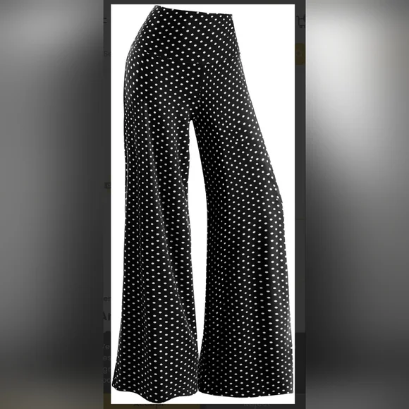 Arolina NWT Women's Stretchy Wide Leg Palazzo Lounge Pants Casual Sz XL - Picture 5 of 12